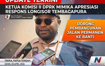 DPRK Mimika Apresiasi Respons Cepat Longsor Tembagapura, Dorong Pembangunan Jalan Permanen