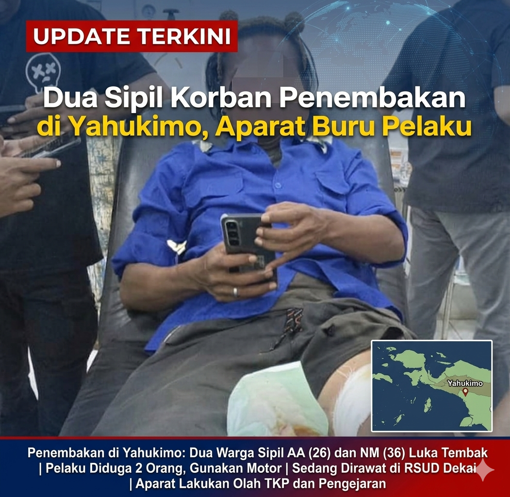 Dua Warga Sipil Ditembak di Yahukimo, Satgas Damai Cartenz Lakukan Penyelidikan Intensif