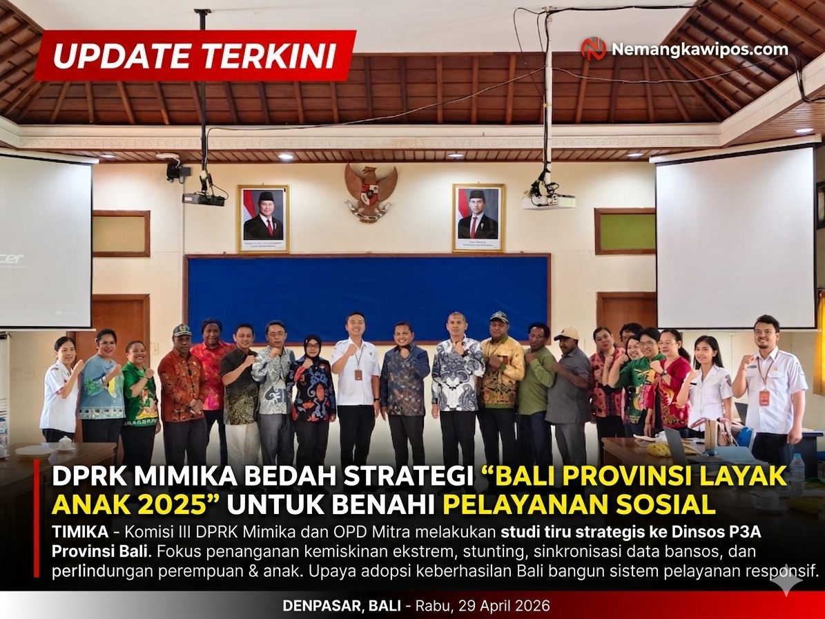 Dari Denpasar untuk Tanah Amungsa: Komisi III DPRK Mimika Rancang Model Pelayanan Sosial Adaptif