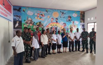 Bunda PAUD Mimika Resmikan Gedung Baru PAUD dan TK Merah Putih di Nawaripi