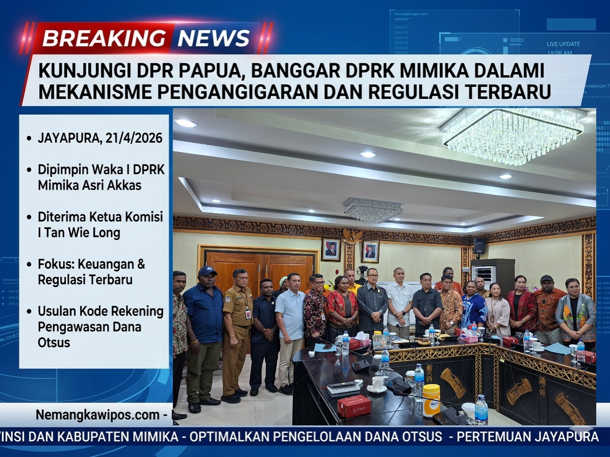 Kunjungi DPR Papua, Banggar DPRK Mimika Dalami Mekanisme Penganggaran dan Regulasi Terbaru