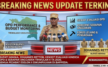 Masuk Triwulan II, Bupati Mimika Genjot Evaluasi Kinerja OPD dan Serapan Anggaran