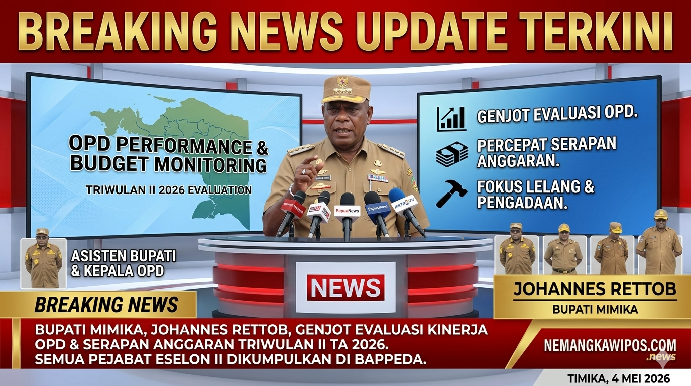 Masuk Triwulan II, Bupati Mimika Genjot Evaluasi Kinerja OPD dan Serapan Anggaran