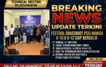 TM Digelar, Festival Grassroot PSSI Mimika U-10 dan U-12 Siap Bergulir di Stadion Wania Imipi