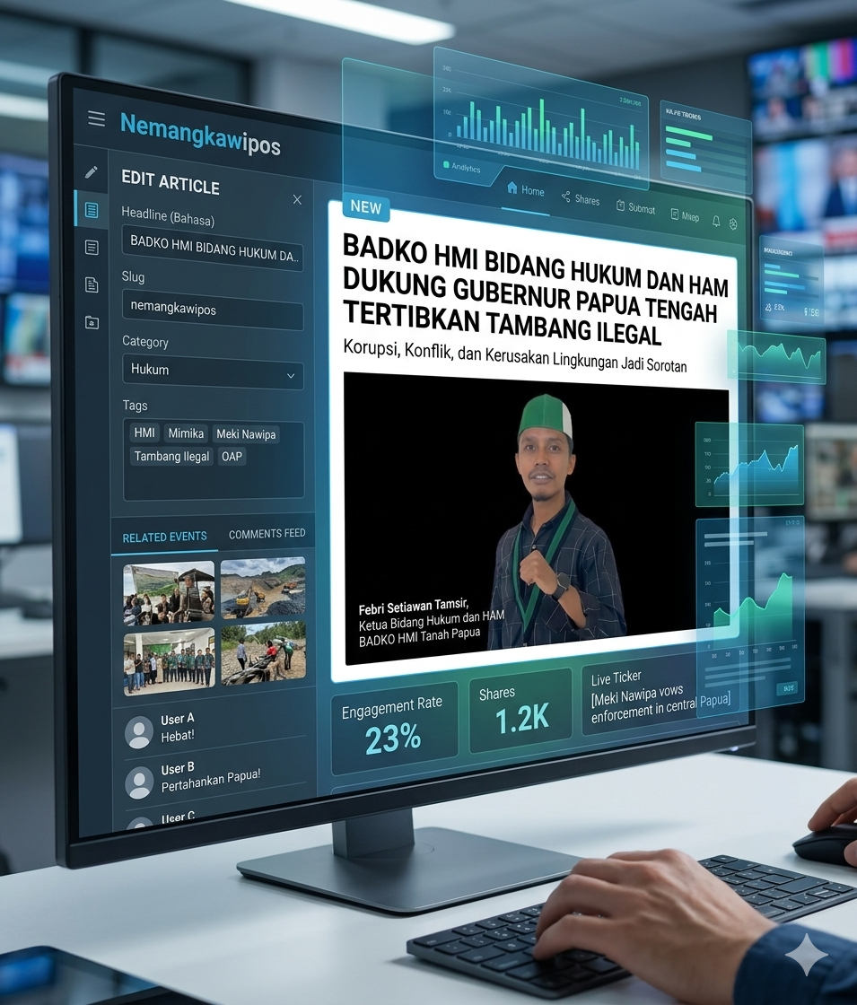 BADKO HMI Bidang Hukum dan HAM Dukung Gubernur Papua Tengah Tertibkan Tambang Ilegal