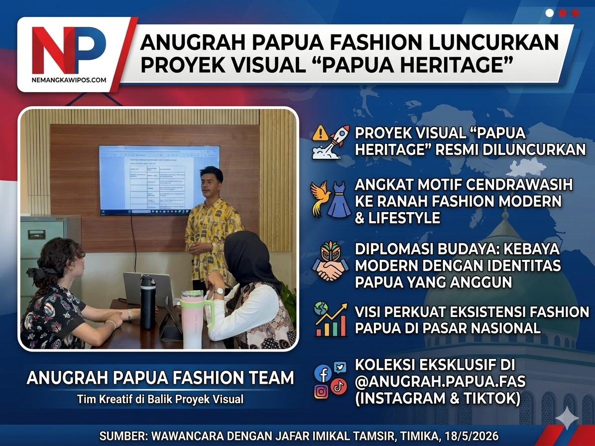 Anugrah Papua Fashion Luncurkan Proyek Visual “Papua Heritage”, Angkat Motif Cendrawasih ke Ranah Modern