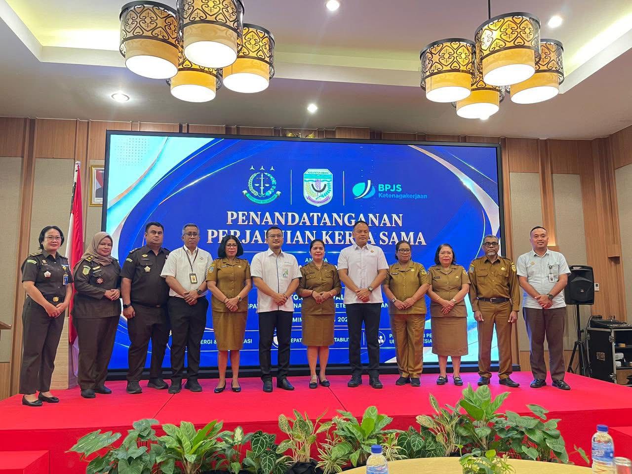 Pemkab Mimika Dukung Kerja Sama Kejari dan BPJS Ketenagakerjaan Perkuat Perlindungan Pekerja