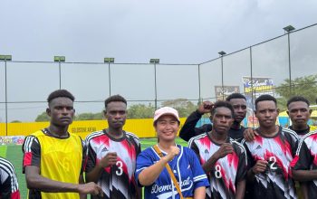 Dukung Potensi Anak Pesisir, Dessy Putrika Kawal SMAN 3 Kokonao Raih Gelar Juara Kapolda Cup