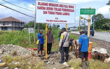 Rawan Pemerkosaan dan Kriminalitas, Polisi Tutup Akses Menuju Kali Wania