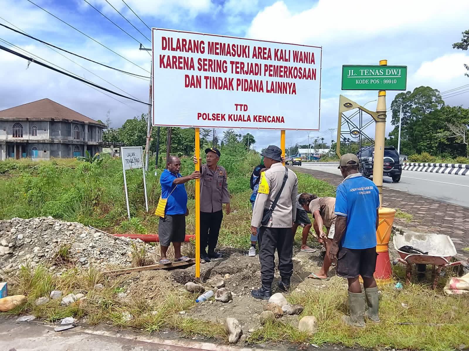 Rawan Pemerkosaan dan Kriminalitas, Polisi Tutup Akses Menuju Kali Wania