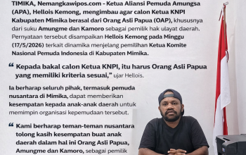 Ketua APA Minta Ketua KNPI Mimika Harus OAP, Tolak Politik Balas Jasa