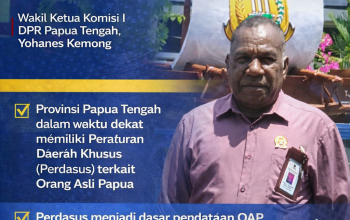 Papua Tengah Segera Miliki Perdasus tentang Orang Asli Papua