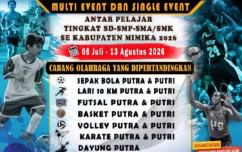 DISPORA MIMIKA Buka Pendaftaran Kejuaraan Olahraga Antar Pelajar 2026, Pertandingkan 24 Cabang Olahraga