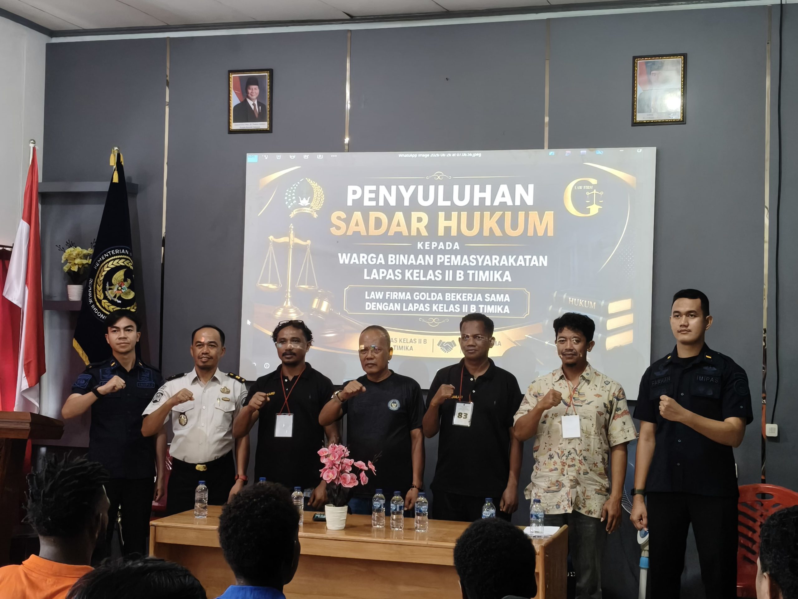 Law Firma Golda Gelar Penyuluhan Hukum bagi Warga Binaan Lapas Kelas IIB Timika