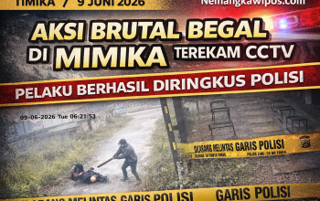 Aksi Brutal Begal di Mimika Terekam CCTV, Pelaku Berhasil Diringkus Polisi