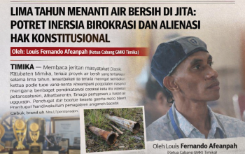 LIMA TAHUN MENANTI AIR BERSIH DI JITA: POTRET INERSIA BIROKRASI DAN ALIENASI HAK KONSTITUSIONAL