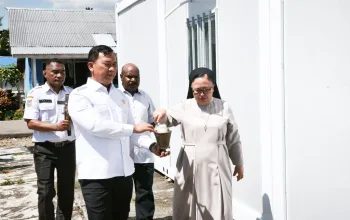 Pj Sekda Papua Tengah Resmikan Kantor Disbunnak, Dorong Penguatan Pelayanan dan Ketahanan Pangan