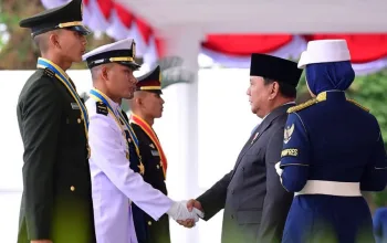 Presiden Prabowo Lantik 1.177 Perwira Remaja TNI-Polri pada Upacara Praspa 2026