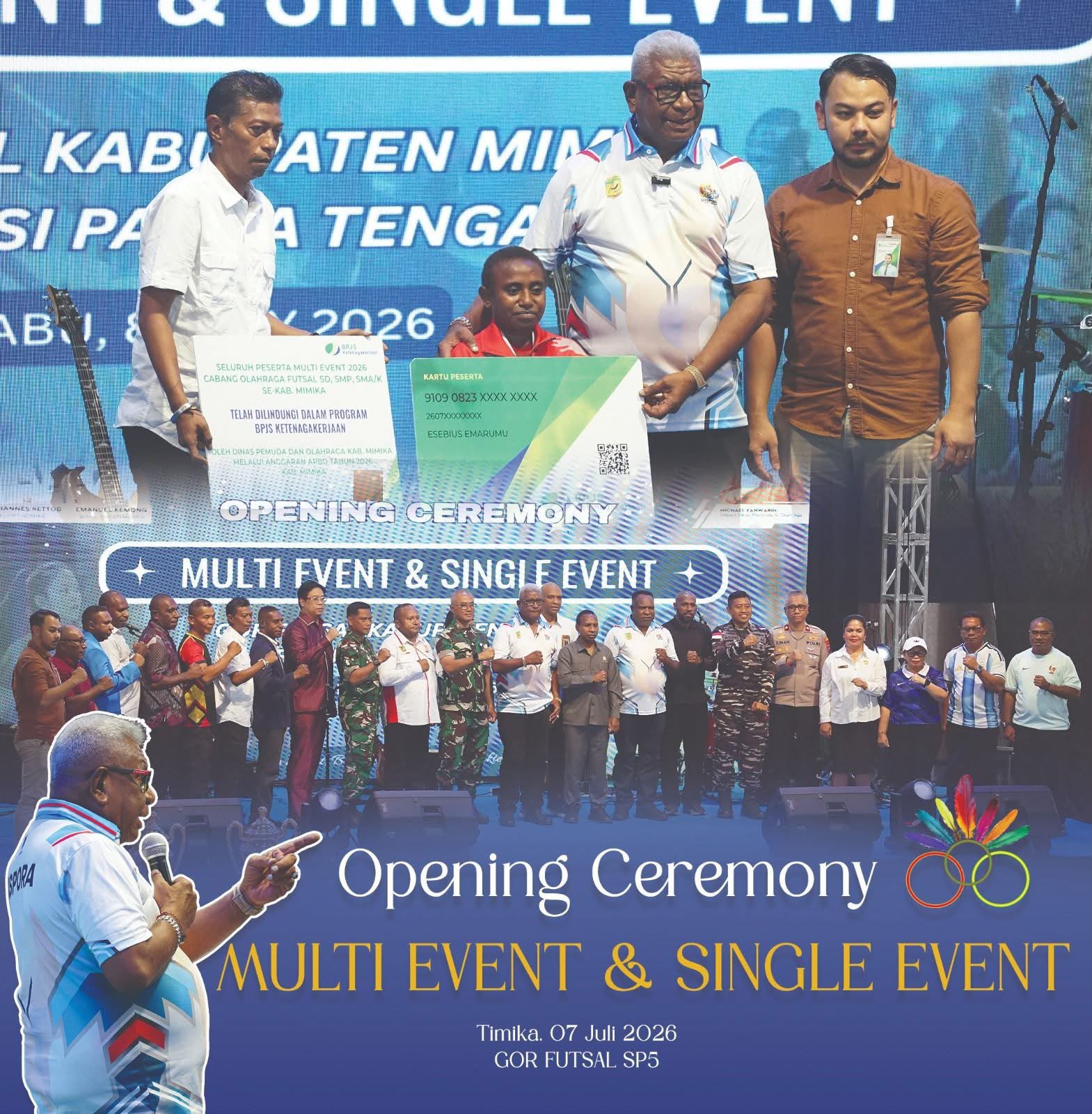 Bupati Mimika Buka Multi Event & Single Event 2026, Dorong Lahirnya Atlet Berprestasi