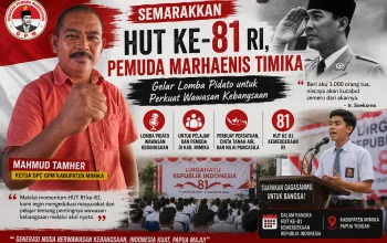 Semarakkan HUT ke-81 RI, Pemuda Marhaenis Timika Gelar Lomba Pidato untuk Perkuat Wawasan Kebangsaan