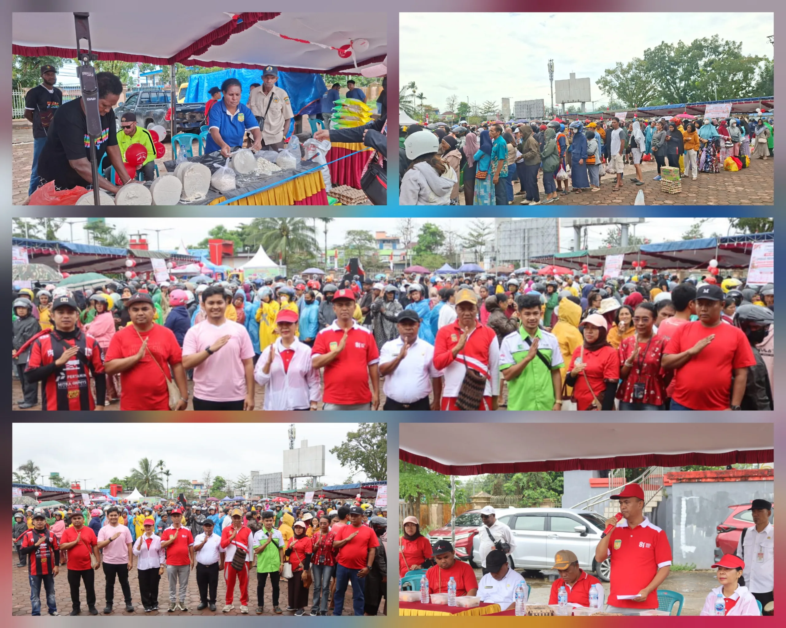 Tekan Inflasi dan Bantu Warga, Pemkab Mimika Gelar Pangan Murah Berlimpah Doorprize