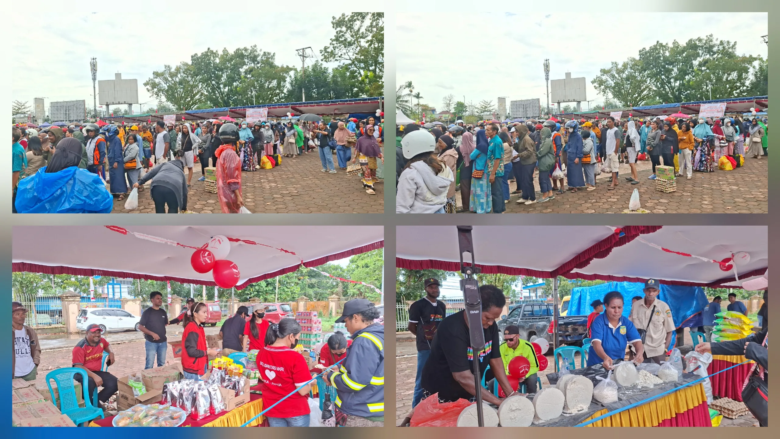 Parade Foto: GPM Meriahkan HUT ke-81 RI, Ribuan Warga Berburu Sembako Murah
