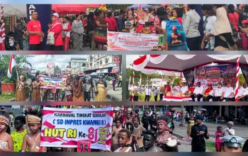 30 Rombongan Meriahkan Karnaval Budaya HUT ke-81 RI di Mimika, Abraham Kateyau: Keberagaman adalah Kekuatan