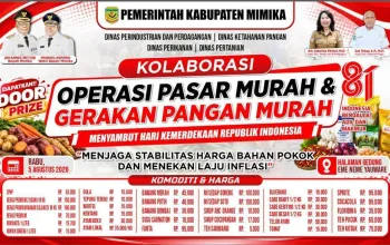 Pemkab Mimika Gelar Operasi Pasar Murah dan Zumba Bersama, Warga Diajak Belanja Hemat Sambil Sehat