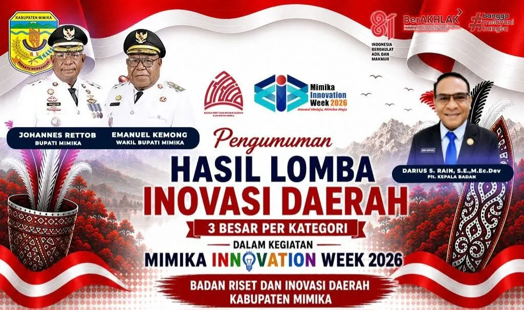 Mimika Innovation Week 2026 Memanas! Puluhan Inovator Berebut Gelar Terbaik, BRIDA Umumkan Tiga Besar Tiap Kategori