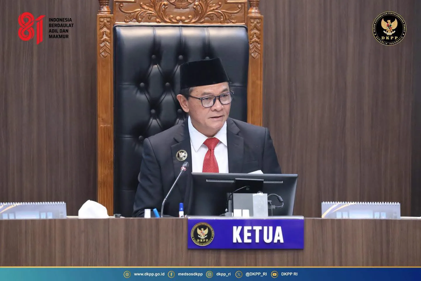 DKPP Jatuhkan Sanksi Peringatan kepada Ketua dan Anggota Bawaslu Intan Jaya