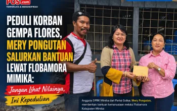 Peduli Korban Gempa Flores, Mery Pongutan Salurkan Bantuan Lewat Flobamora Mimika: Jangan Lihat Nilainya, Ini Kepedulian
