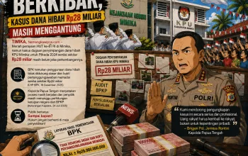 HUT ke-81 RI di Mimika: Merah Putih Berkibar, Kasus Dana Hibah Rp28 Miliar Masih Menggantung