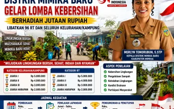 Sambut HUT RI ke-81, Distrik Mimika Baru Gelar Lomba Kebersihan Berhadiah Puluhan Juta, 96 RT Siap Adu Kampung Paling Bersih