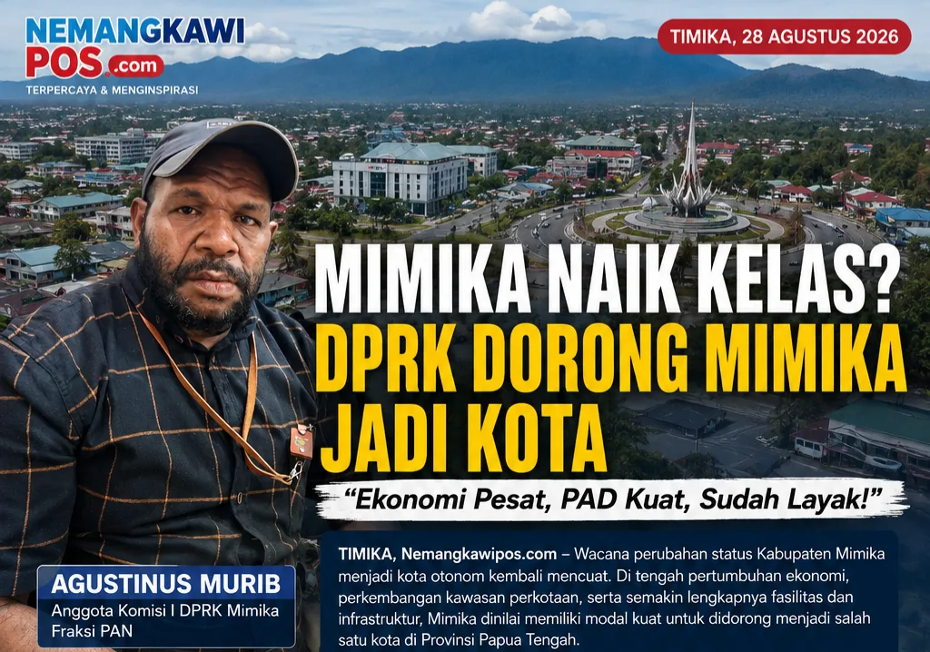 MIMIKA NAIK KELAS? DPRK Dorong Mimika Jadi KOTA, Ekonomi Pesat, PAD Kuat, Sudah Layak!