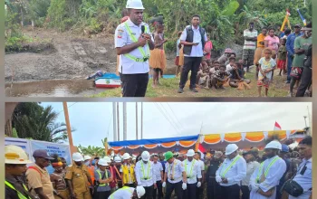 Jembatan Gantung Mioko Dibangun, Warga Sambut Antusias: Akses Transportasi Mulai Terjawab