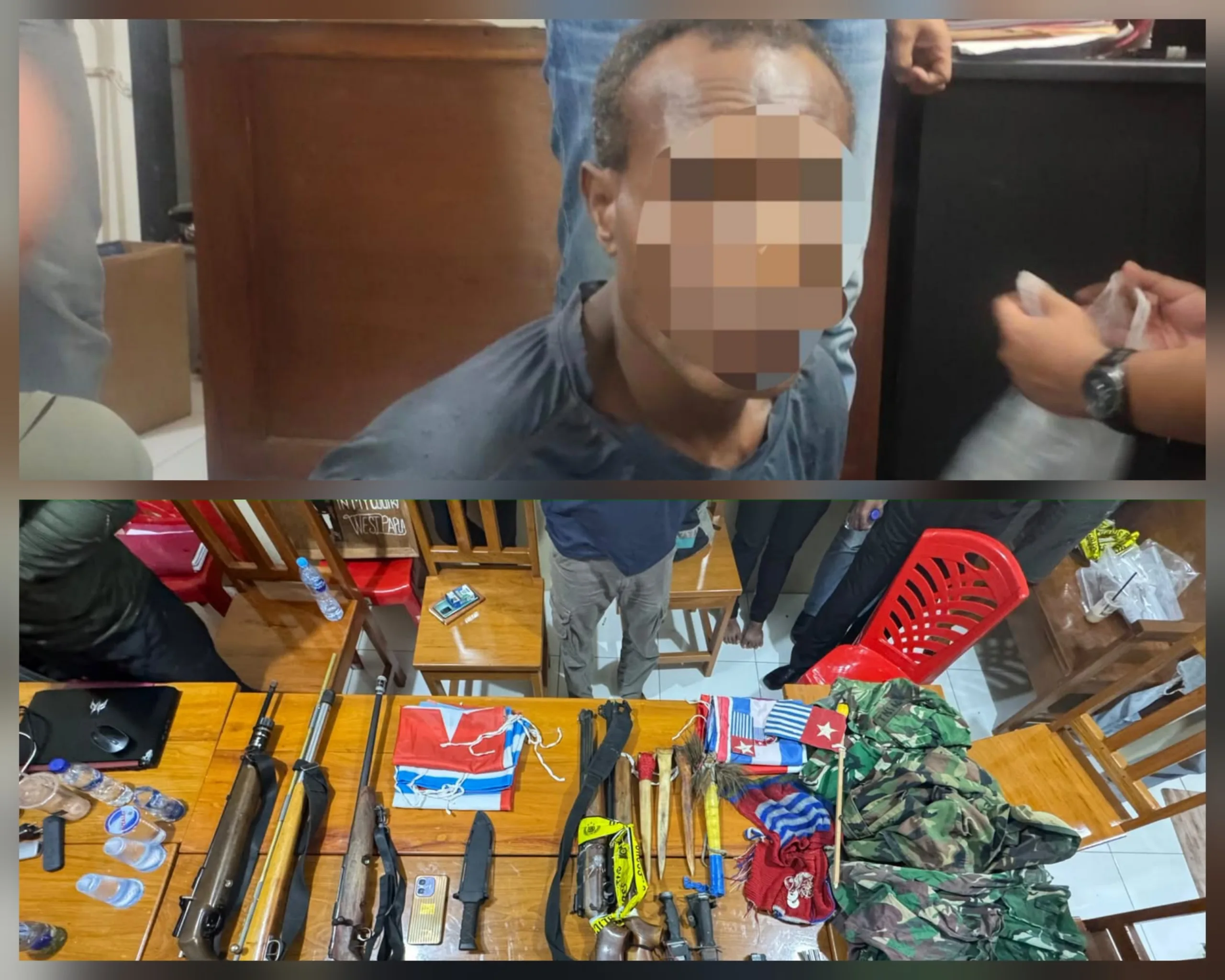 Satgas Damai Cartenz Kembangkan Kasus di Keerom, Senjata dan Puluhan Amunisi Diamankan