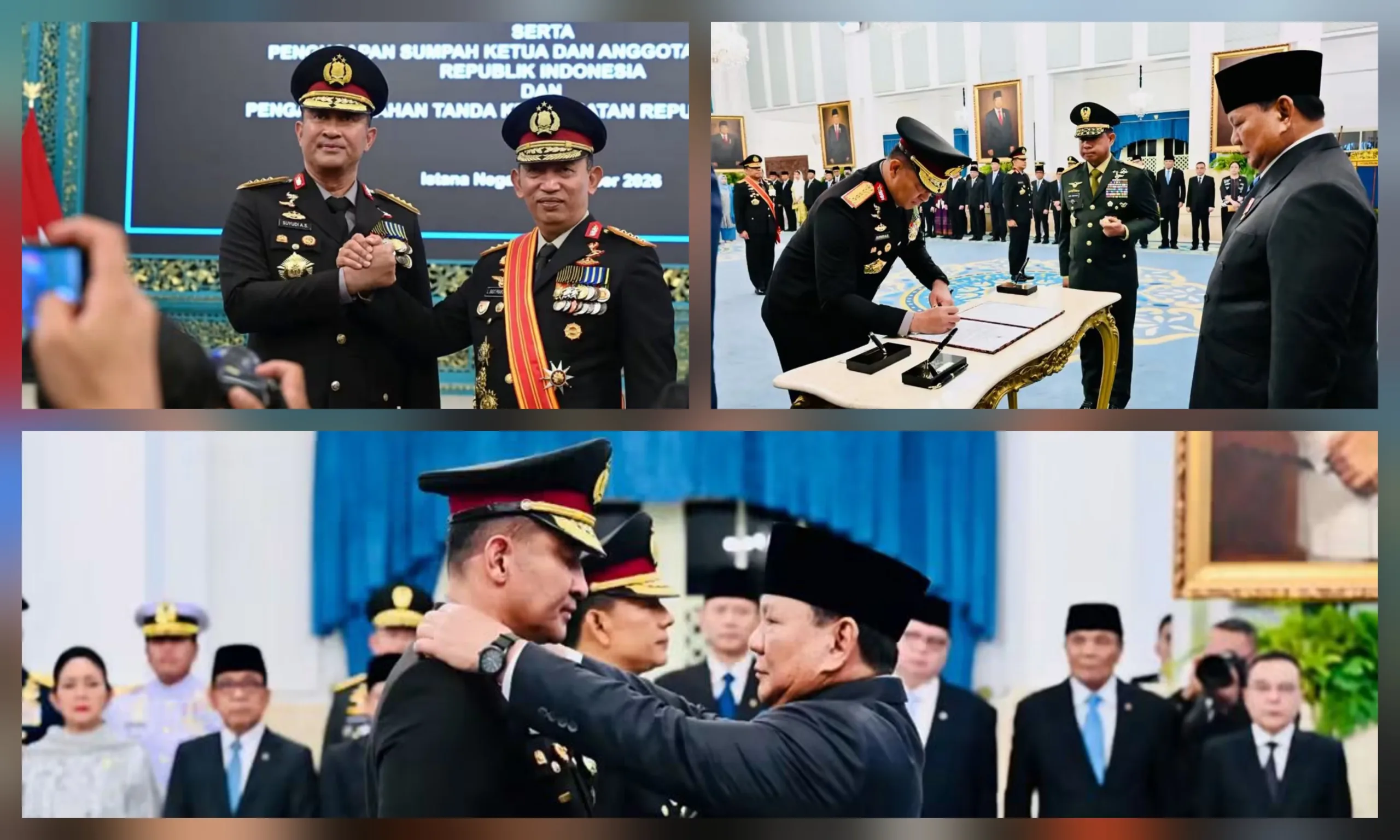 Prabowo Lantik Suyudi Ario Seto sebagai Kapolri, Wahyu Hadiningrat Jadi Wakapolri