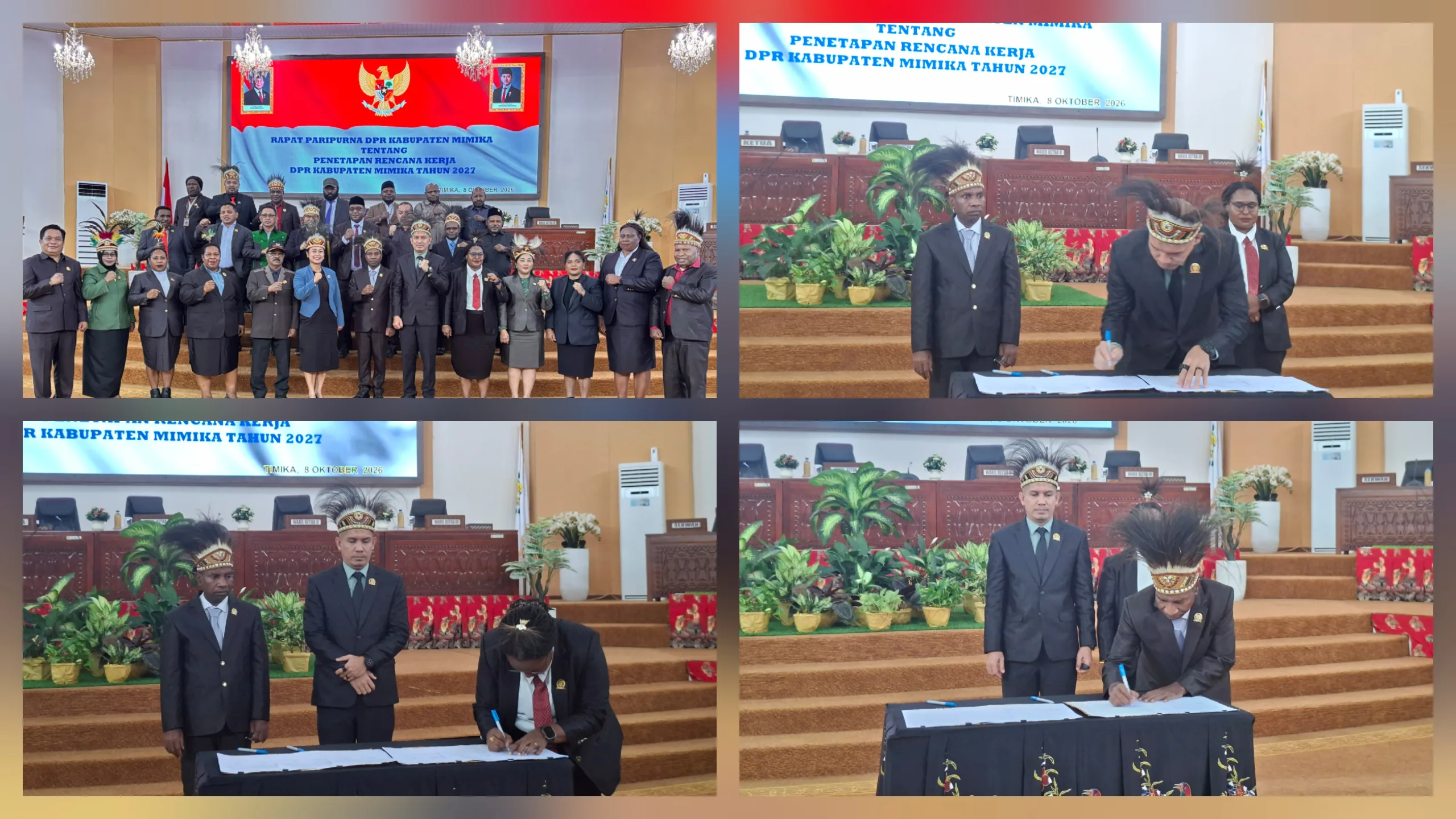 DPRK Mimika Tetapkan Renja 2027, Primus: Kinerja Dewan Harus Terarah dan Berpihak kepada Rakyat