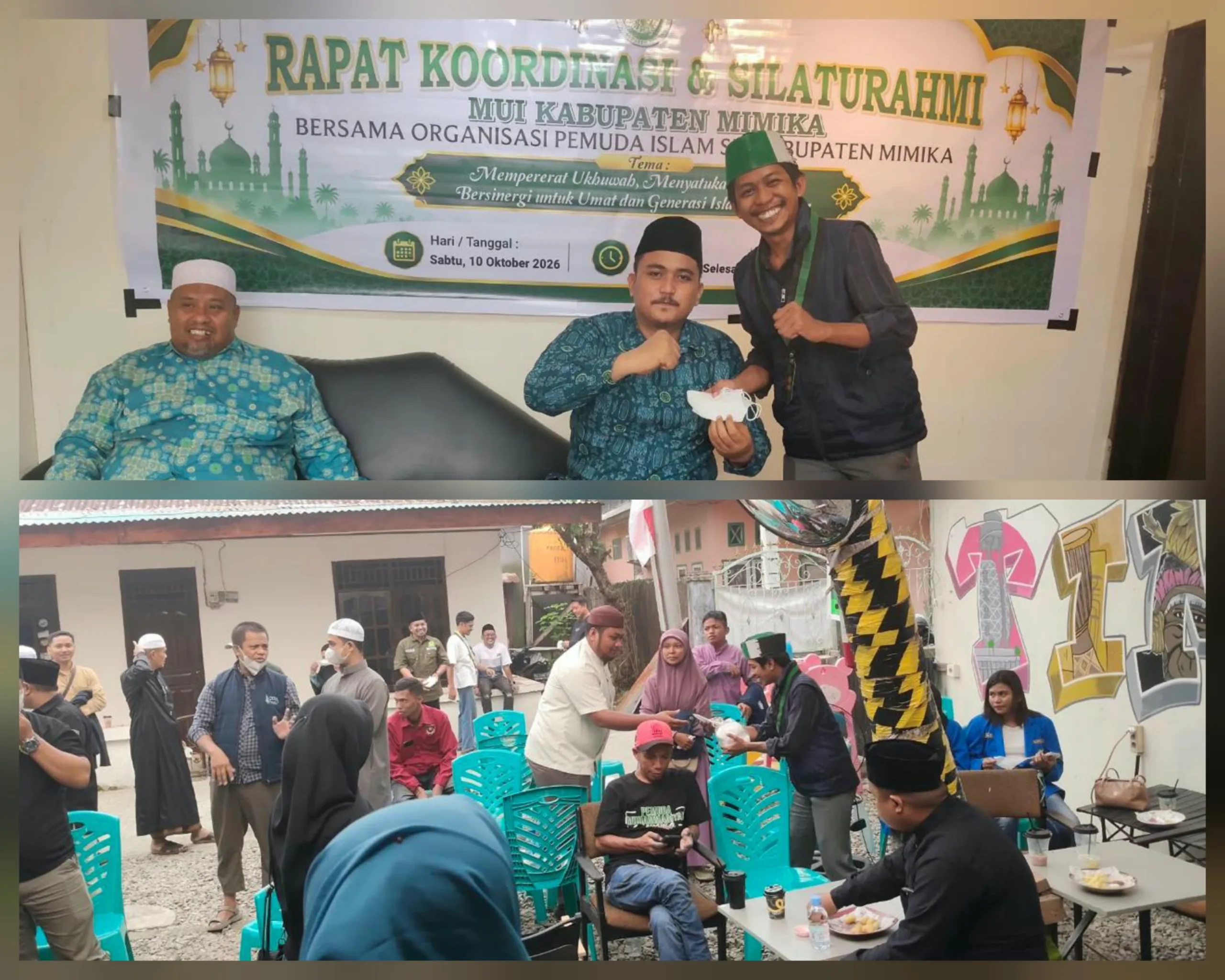 HMI dan GPII Bagikan 150 Masker Gratis, Minta Pemkab Mimika Ambil Langkah Antisipasi Kabut Asap