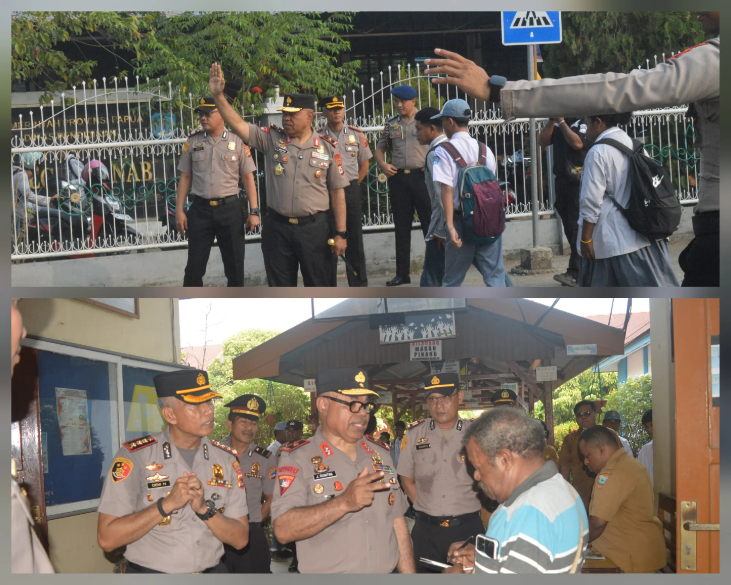Kapolda Papua Tengah Turun Atur Lalu Lintas hingga Jadi Pembina Upacara, Pesan Pelajar Jauhi Narkoba dan Bullying