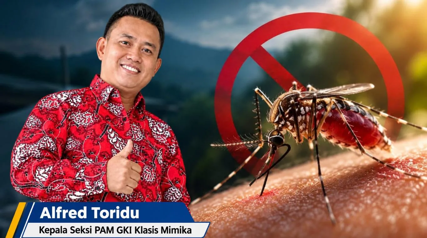 Malaria Masih Tinggi, PAM GKI Mimika Ajak Anak Muda Baku Gandeng Jaga Lingkungan
