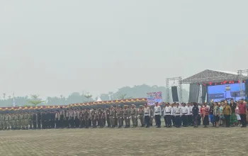 Kabut Asap Selimuti HUT ke-30 Mimika, Bupati Siapkan Kebijakan Sekolah Daring