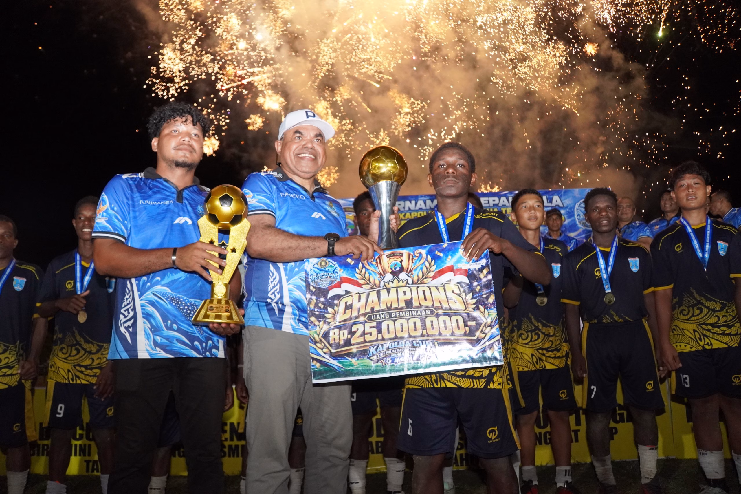 SMP Negeri 1 Nabire Barat Juara Kapolda Papua Tengah Cup I 2026, Taklukkan SMPN 5 Nabire 1-0